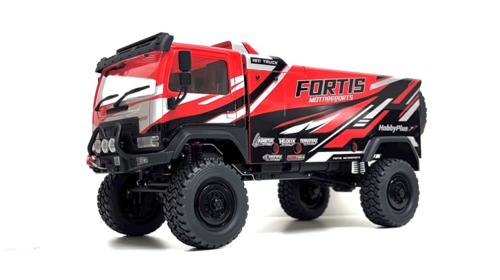 HobbyPlus 1:18 Brushless Rally Truck DKR-4 Fortis RTR - rot