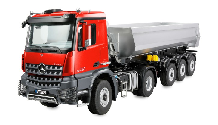 Mercedes-Benz Arocs Sattelzug mit Kippauflieger 4x4 1:14 RTR