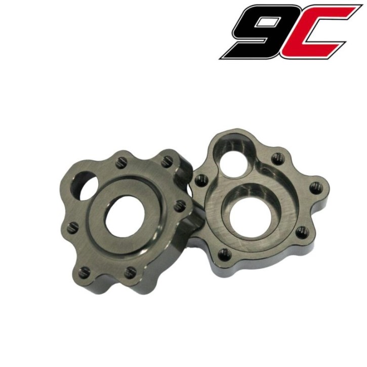 9C MONTY ALUMNIUM REAR PORTAL KNUCKLE COVERS (2PCS)