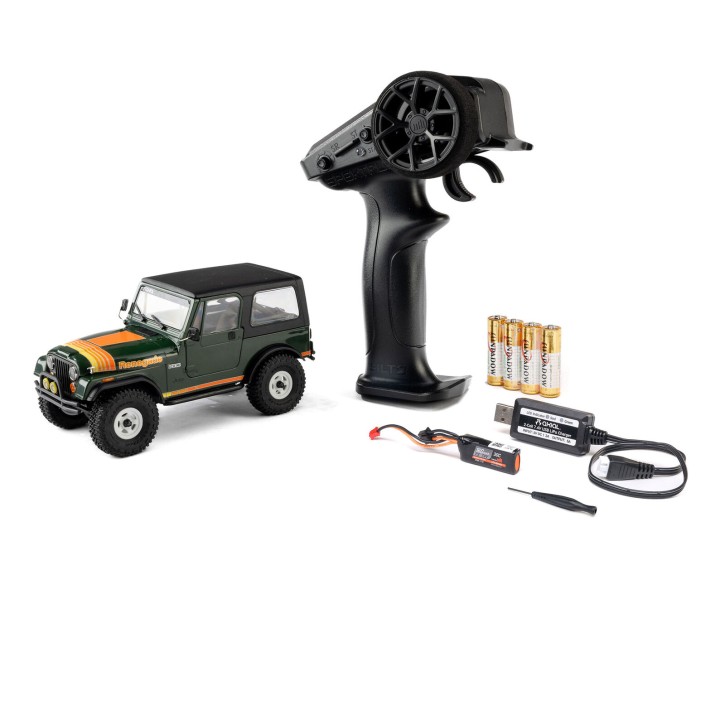 Axial 1/30 SCX30 Jeep CJ-7 GenRight 4X4 RTR Brushed Rock Crawler