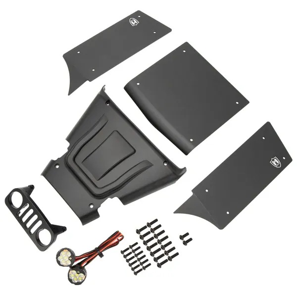 MEUS Racing Aluminium Body Panel Set Schwarz - H10 optic