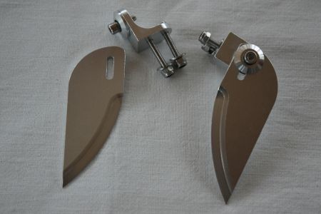 TFL Hobby CNC Turn Fins für Powerboote, 67 mm x 25 mm