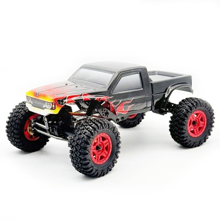 Terra Comp 1/18 ARTR Crawler schwarze Flammen Edition Furitek