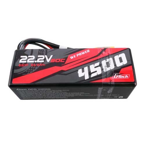 G-Tech 4500mAh 6S1P 22.2V 60C HardCase RC car Lipo Battery 14#