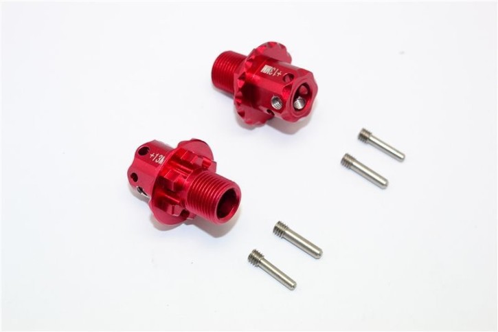 GPM Aluminium Hex-Adapter 13mm rot für ARRMA