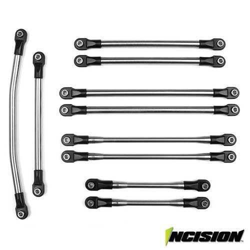 Incision SCX10-II 12.3" 1/4 Stainless Steel Link Kit