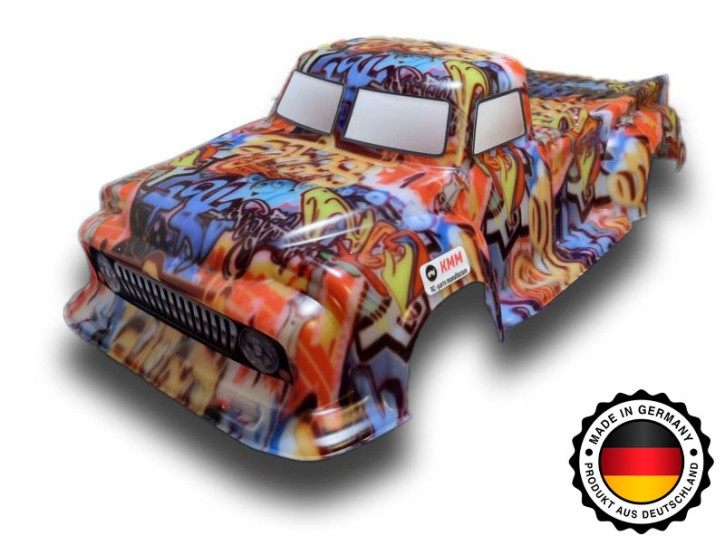 Karo KMM unbreakable +Dekor Grafitti-Designprint für ARRMA Notorius 6S