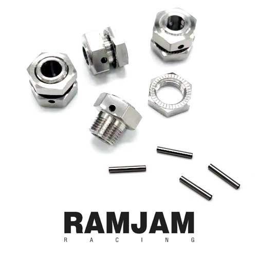 RamJam Racing Big Rock 6s Titanium Wheel Hex Set 17mm