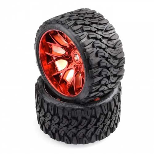 Sweep Terrain Crusher Offroad Beltedtire Red 1/2 offset