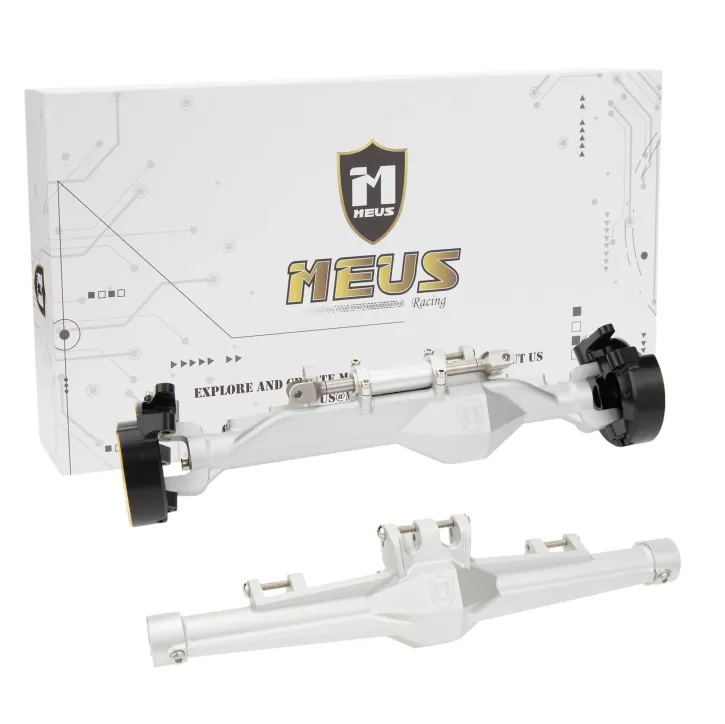 MEUS Racing Metal H10 Optic Vorder- und Hinterachsgehäuse Silber