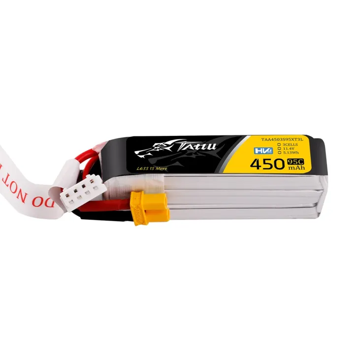 Tattu 450mAh 3S 95C 11.4V(HV) Long Lipo