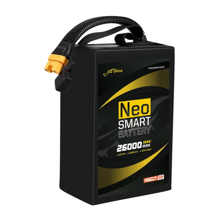 Tattu 26000 mAh 12S 10C 44,4 V Smart-LiPo-Akku AS150U-F-Stecker