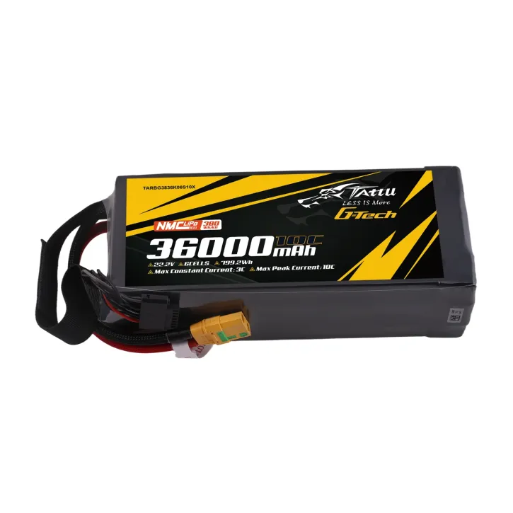 Tattu Semi-Solid-State LiPo-Akkupack 36000 mAh 6S mit XT90S-F-Stecker