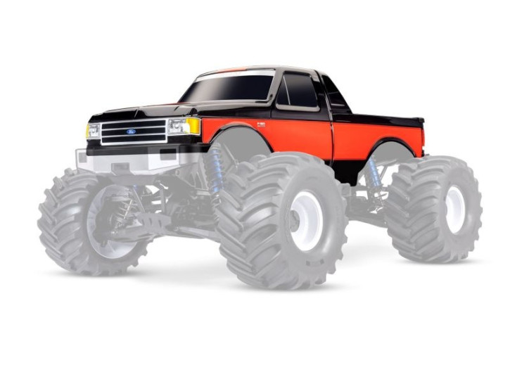 Karosserie X-Maxx-MT Ford F150 schwarz mit Aufkleber TRAXXAS