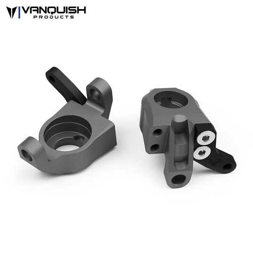 Axial Wraith Steering Knuckles Grey Anodized