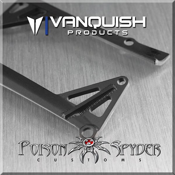 Vanquish Poison Spyder JK LED Light Bar Mount Black Anodized