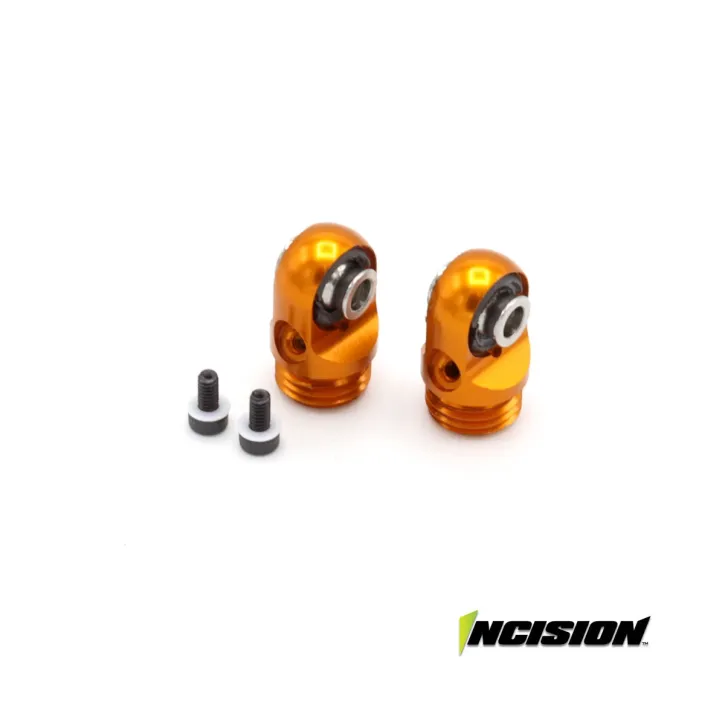 Incision 2S8E Machined Shock Cap Orange