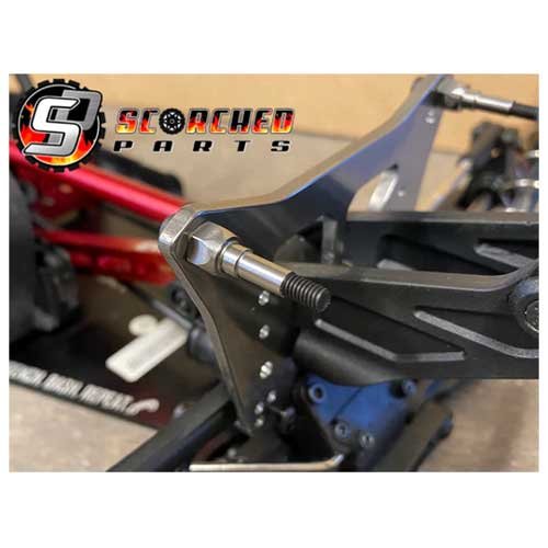 Titanium upgrade shock stand-offs, for Arrma 6s and 1/7th