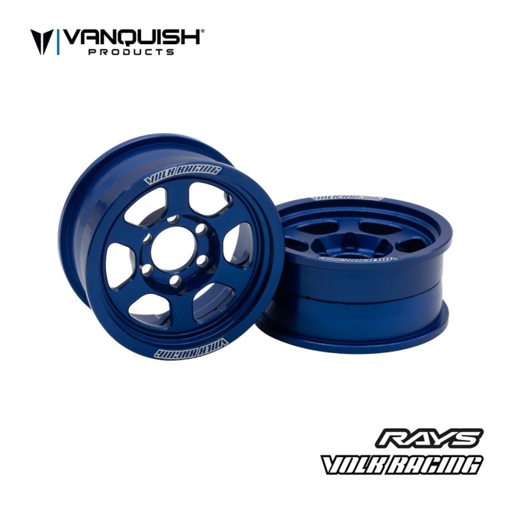 Vanquish Volk Racing 1.9 TE37XT Beadlock-Felgen – Blau (2 Stück)