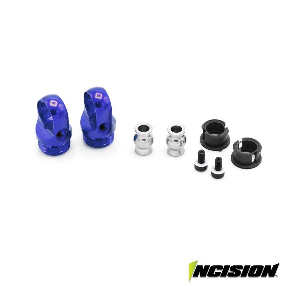 ARRMA Shock Cap Unten Aluminium Schwarz – 2 Stück, Für 6S Modelle, Eloxiert, Präzises Gewinde