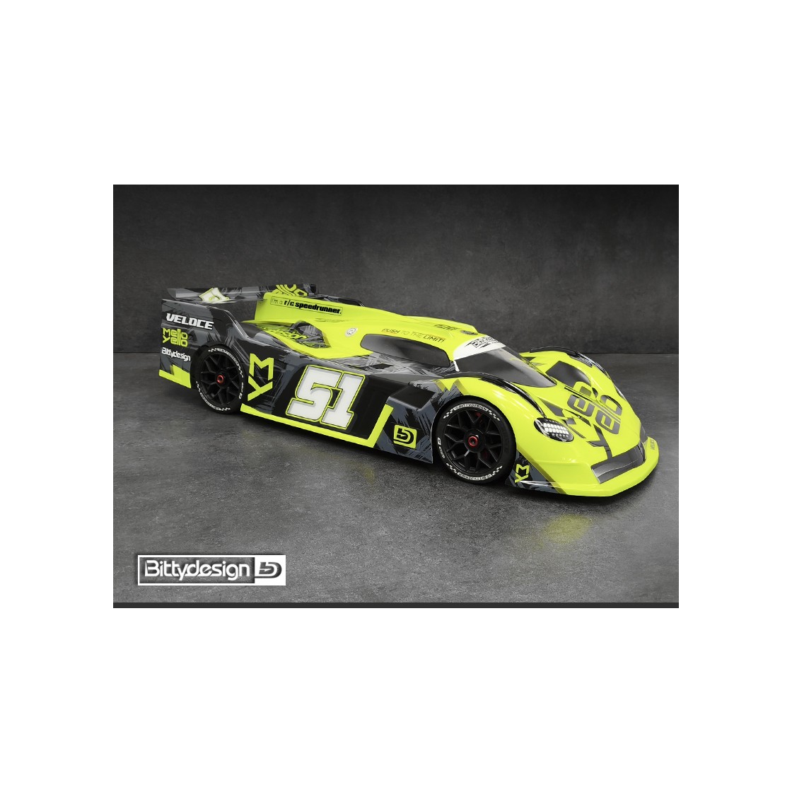 Bittydesign VELOCE 1/7 Speed-Run Body Clear