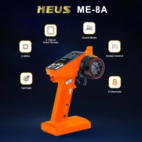 MEUS Racing ME-8A 8-Kanal 2,4-GHz-RC-Sender mit M-08A-Empfänger