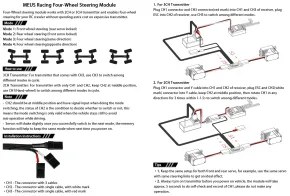 MEUS Racing 4WS Allradlenkungs-Steuerleitungs-Upgrade