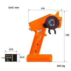 MEUS Racing ME-8A 8-Kanal 2,4-GHz-RC-Sender mit M-08A-Empfänger