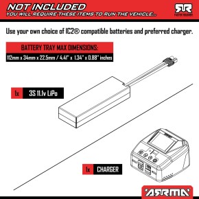 ARRMA 1/12 INFRACTION GROM 3S 4X4 Ready-To-Run Brushless