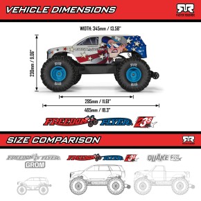 ARRMA 1/10 FREEDOM FLYER 223S 2WD RTR Brushless Monster Truck