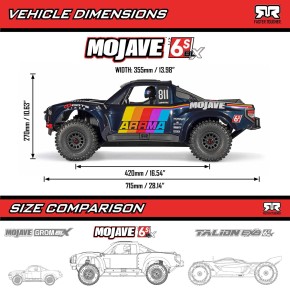 ARRMA 1/7 MOJAVE 6S 4X4 RTR Brushless Truck (ARA7604V3T2)