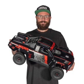 ARRMA 1/7 MOJAVE 6S EXB 4X4 RTR Brushless Desert Truck, Black