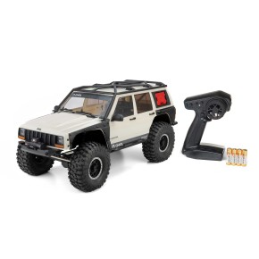 Axial 1/10 SCX10 III Jeep Cherokee XJ 4X4 RTR Brushed Rock Crawler, White