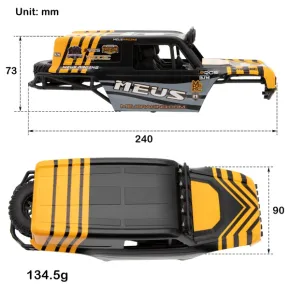 MEUS Racing MB18 Karosserie- und Chassis-Rahmen-Set (Orange)