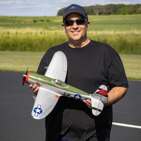 E-flite Micro P-47 Thunderbolt 625mm BNF Basic with AS3X+ and SAFE Select