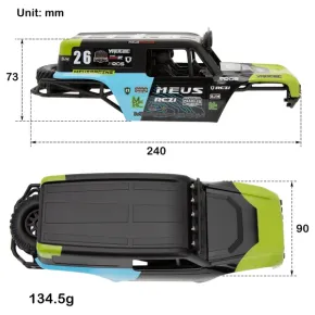 MEUS Racing MB18 Karosserie- und Chassis-Rahmen-Set (Grün)
