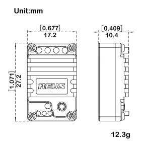 MEUS Racing ME25 V2 Brushed-Mini-ESC