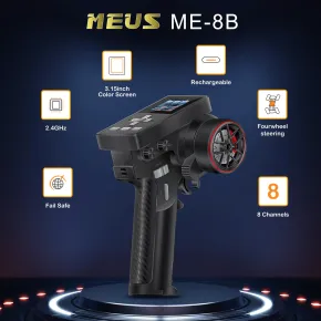 MEUS Racing ME-8B RC Fernsteuerung 8CH 2.4GHz & M-08A Receiver