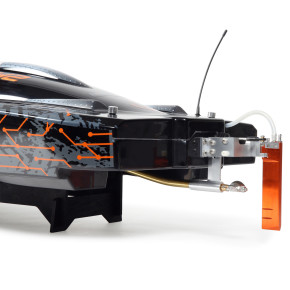 Blackjack 42" 8S Brushless Catamaran RTR: Black/Orange