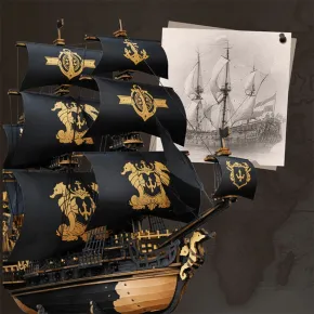 MagicHolz The Seahorse Barque Piratenschiff