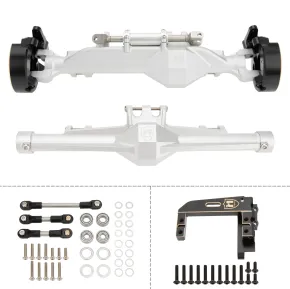 MEUS Racing Metal H10 Optic Vorder- und Hinterachsgehäuse Silber