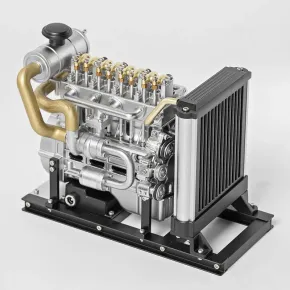 Teching DM115 Mini-4-Zylinder-Dieselmotor Aluminium Edelstahl Bausatz