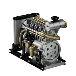 Teching DM115 Mini-4-Zylinder-Dieselmotor Aluminium Edelstahl Bausatz
