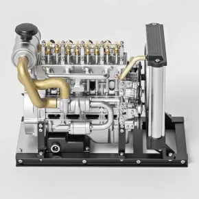 Teching DM115 Mini-4-Zylinder-Dieselmotor Aluminium Edelstahl Bausatz