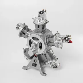 Teching DM116 5-Zylinder-Sternmotor Bausatz aus Aluminium und Edelstahl