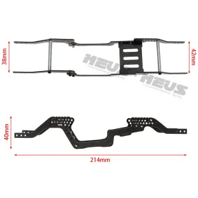 Meus Racing 1/18 RC-Car – Carbonfaser-LCG-Chassisrahmen