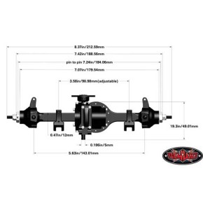 RC4WD Blackwell Scale Machined Axle V2 (Front)