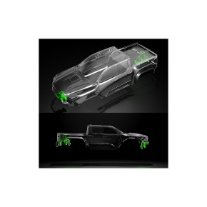 Bittydesign T-400 1/18 clear body for TRAXXAS TRX-4M, Pre-cut