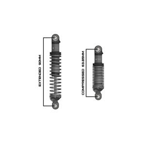 Vanquish Eibach S8E Scale Shock Set - 90mm