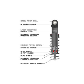 Vanquish Eibach S8E Scale Shock Set - 90mm